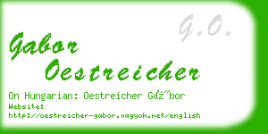 gabor oestreicher business card